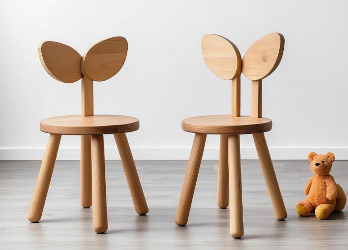 Chaise pour enfant en bois ergonomique et sécurisée - Sogema Industries