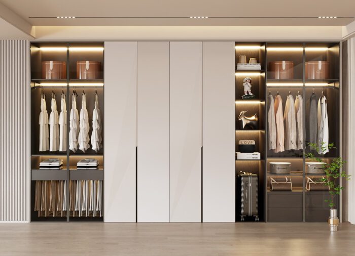 Dressing sur mesure élégant et fonctionnel pour optimiser l’espace - Sogema Industries